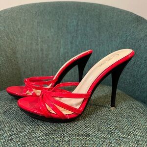 Red Slide Heels for women